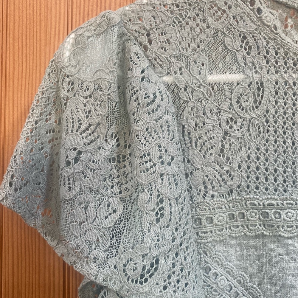 Entro Mint Lace Blouse - Picture 3 of 6